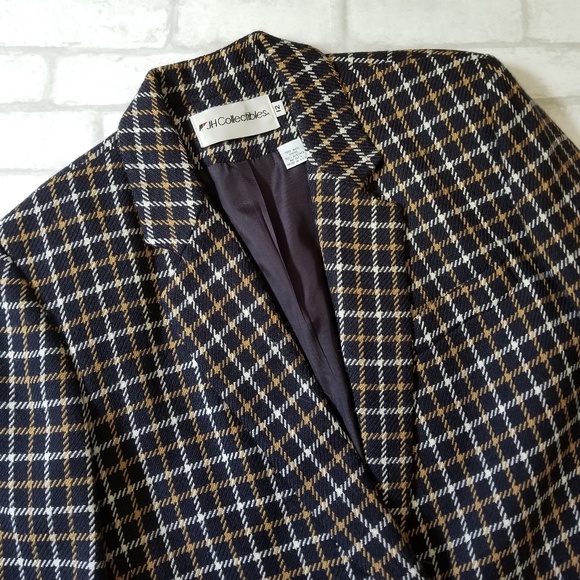 JH Collectibles Vintage 90's Blazer Navy White 12 - Picture 3 of 8